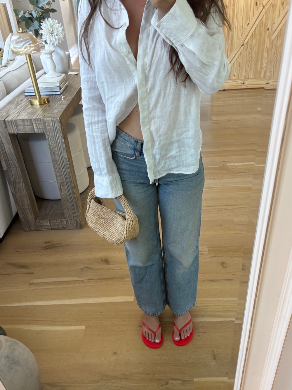 TKEES Red Minimalist Flip Flop Sandals - Picture 7 of 13